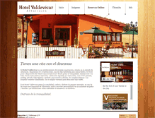 Tablet Screenshot of hotelvaldevecar-albarracin.com